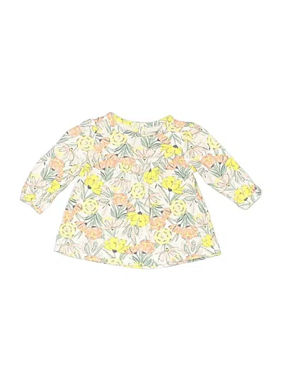 Pre-owned Just One You Made By Carter's Babies' 3/4 Sleeve Blouse In Yellow