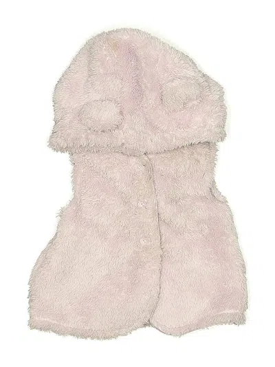 Pre-owned Just One You Made By Carter's Babies' Faux Fur Vest In Pink