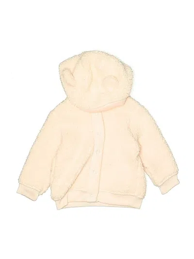 Pre-owned Just One You Made By Carter's Babies' Fleece Jacket In White
