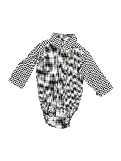 Pre-owned Just One You Made By Carter's Babies' Long Sleeve Onesie In Black