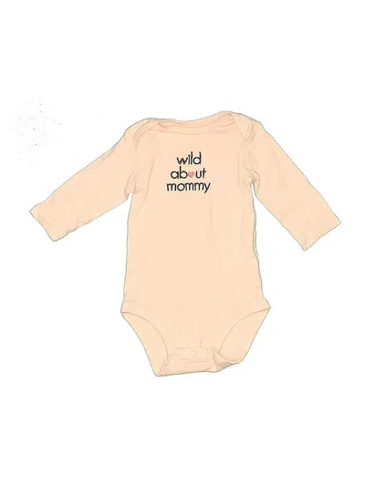 Pre-owned Just One You Made By Carter's Babies' Long Sleeve Onesie In Brown