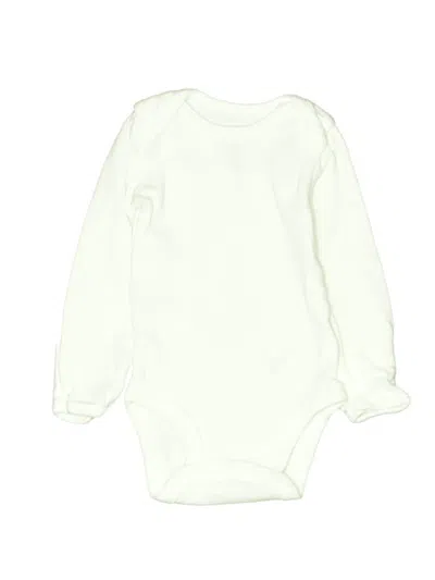 Pre-owned Just One You Made By Carter's Babies' Long Sleeve Onesie In Ivory