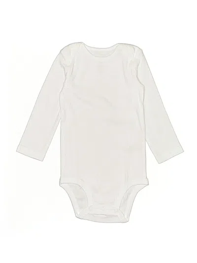 Pre-owned Just One You Made By Carter's Kids' Long Sleeve Onesie In Ivory