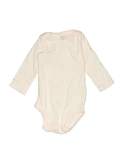 Pre-owned Just One You Made By Carter's Babies' Long Sleeve Onesie In Ivory