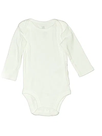 Pre-owned Just One You Made By Carter's Babies' Long Sleeve Onesie In Ivory