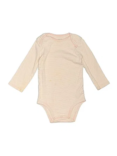 Pre-owned Just One You Made By Carter's Kids' Long Sleeve Onesie In Ivory