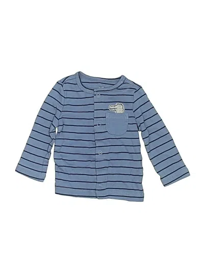 Pre-owned Just One You Made By Carter's Babies' Long Sleeve Top Blue Tops