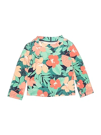 Pre-owned Just One You Made By Carter's Babies' Rash Guard In Green