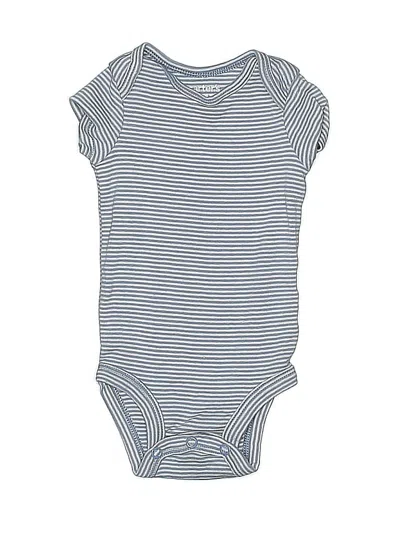 Pre-owned Just One You Made By Carter's Babies' Short Sleeve Onesie In Blue