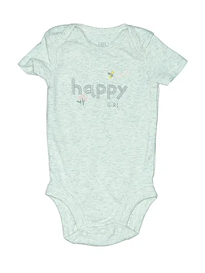 Pre-owned Just One You Made By Carter's Babies' Short Sleeve Onesie In Green