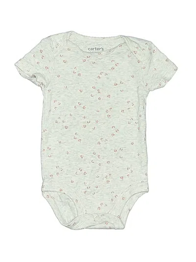 Pre-owned Just One You Made By Carter's Babies' Short Sleeve Onesie In Green