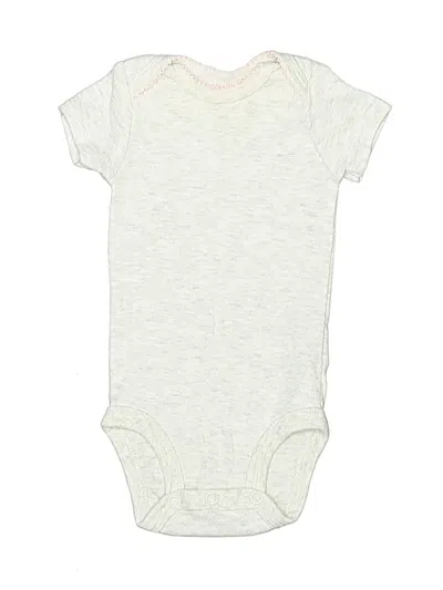 Pre-owned Just One You Made By Carter's Babies' Short Sleeve Onesie In Ivory