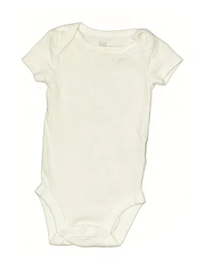 Pre-owned Just One You Made By Carter's Babies' Short Sleeve Onesie In Ivory
