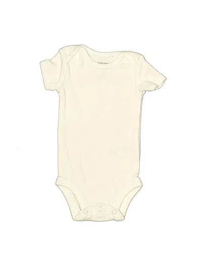 Pre-owned Just One You Made By Carter's Babies' Short Sleeve Onesie In White