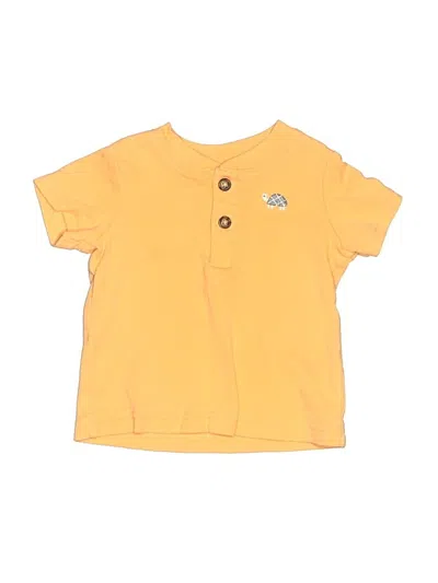 Pre-owned Just One You Made By Carter's Babies' Short Sleeve Top Yellow Tops
