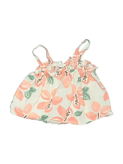 Pre-owned Just One You Made By Carter's Kids' Sleeveless Blouse In Orange