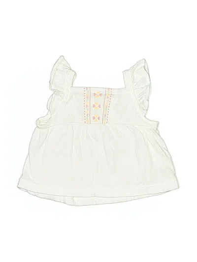 Pre-owned Just One You Made By Carter's Babies' Sleeveless Blouse In White