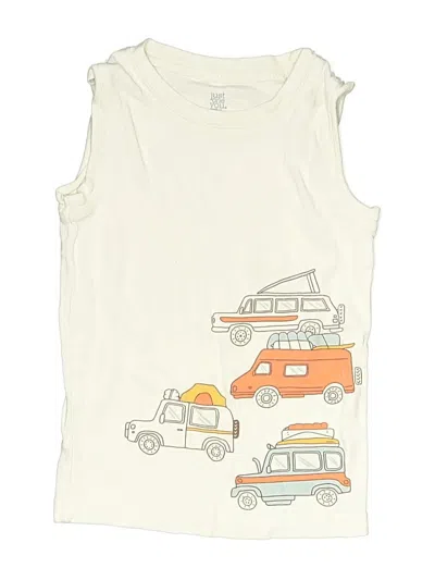Pre-owned Just One You Made By Carter's Kids' Sleeveless T-shirt In White