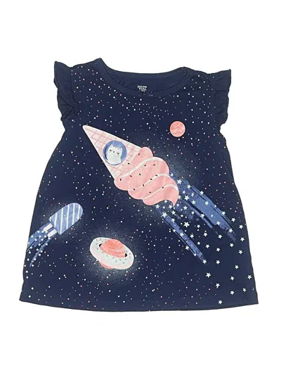 Pre-owned Just One You Made By Carter's Kids' Sleeveless Top Blue Keyhole Neckline Tops