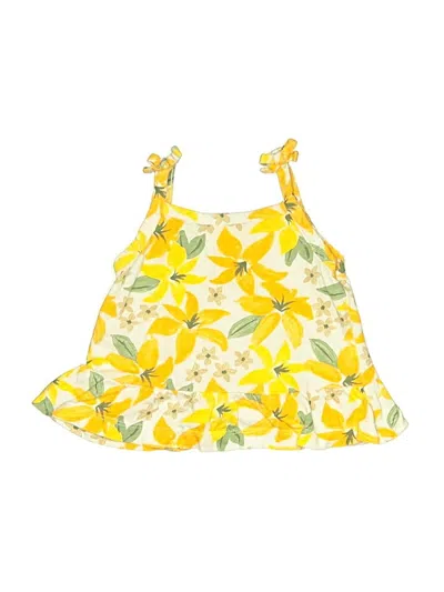 Pre-owned Just One You Made By Carter's Babies' Tank Top Yellow Halter Neckline Tops