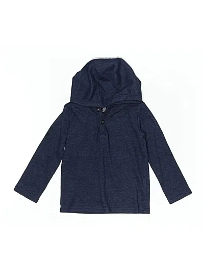Pre-owned Just One You Made By Carter's Kids' Zip Up Hoodie In Blue