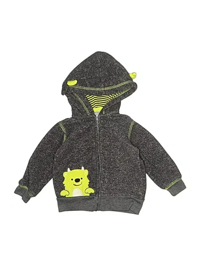Pre-owned Just One You Made By Carter's Babies' Zip Up Hoodie In Gray