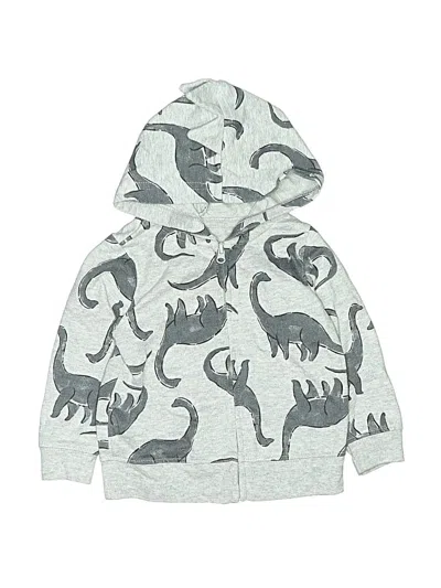 Pre-owned Just One You Made By Carter's Babies' Zip Up Hoodie In Gray