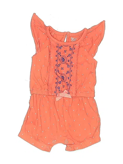 Pre-owned Just One You Babies' Romper In Orange