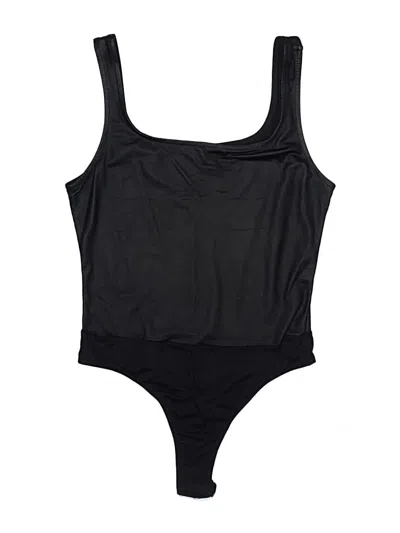 Pre-owned Just Polly Bodysuit In Black