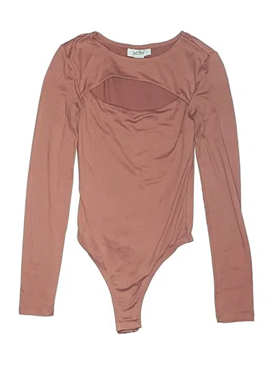 Pre-owned Just Polly Bodysuit In Brown