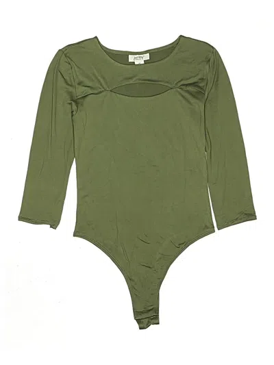 Pre-owned Just Polly Bodysuit In Green