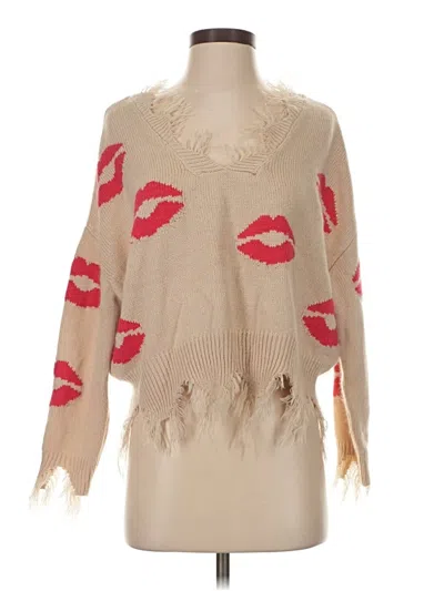 Pre-owned Just Polly Cardigan Sweater In Brown