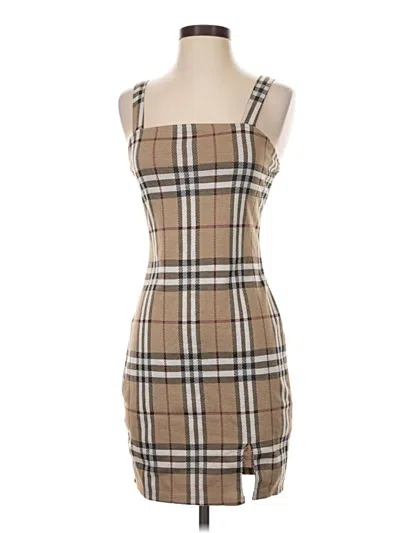 Pre-owned Just Polly Casual Dress In Brown