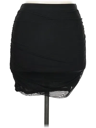 Pre-owned Just Polly Casual Skirt In Black