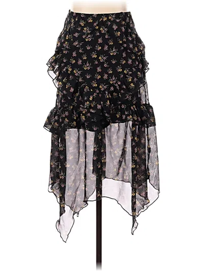 Just Polly Casual Skirt In Black