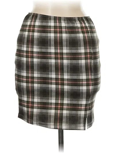 Pre-owned Just Polly Casual Skirt In Gray