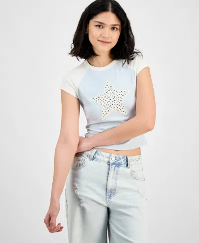 Just Polly Juniors' Raglan Short-sleeve Tee