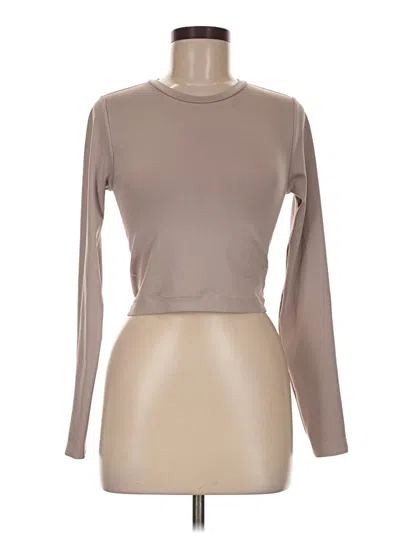 Pre-owned Just Polly Long Sleeve T-shirt In Tan