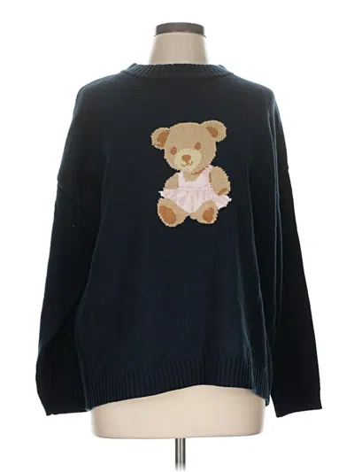 Pre-owned Just Polly Pullover Sweater In Blue