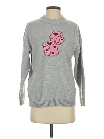 Pre-owned Just Polly Pullover Sweater In Gray