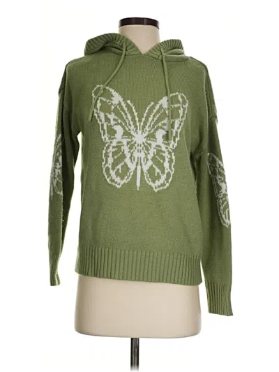 Pre-owned Just Polly Pullover Sweater In Green