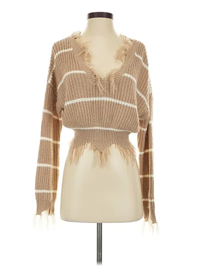 Pre-owned Just Polly Pullover Sweater In Tan