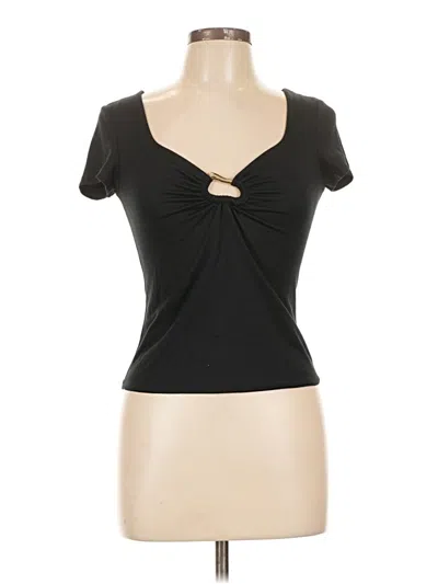 Pre-owned Just Polly Short Sleeve T-shirt In Black