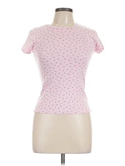 Pre-owned Just Polly Short Sleeve T-shirt In Pink