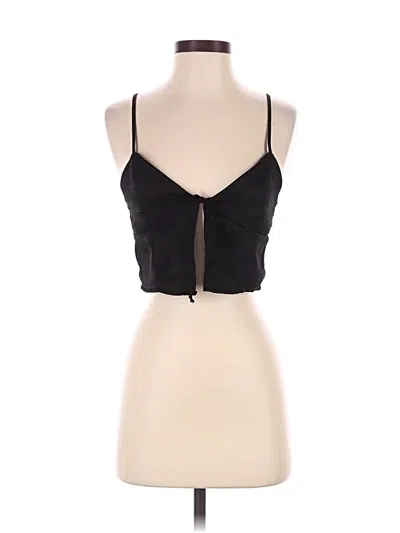 Pre-owned Just Polly Sleeveless Top Black Sweetheart Neckline Tops