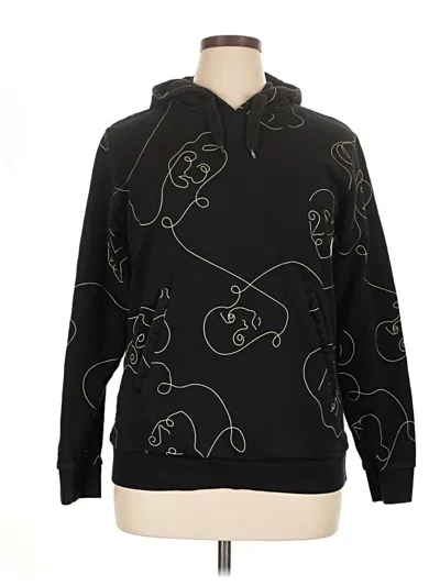Pre-owned Just Pullover Hoodie In Black