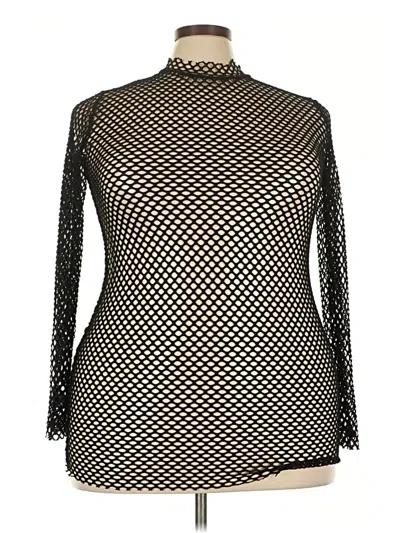 Pre-owned Just Quella Long Sleeve Turtleneck In Black