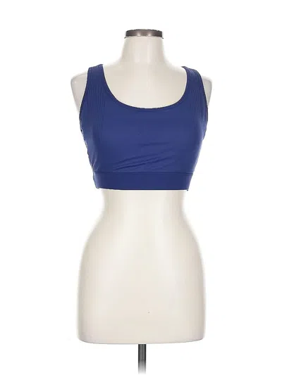 Pre-owned Just Strong Sports Bra In Blue