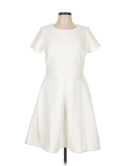 Pre-owned Just Taylor Just... Taylor Casual Dress In White