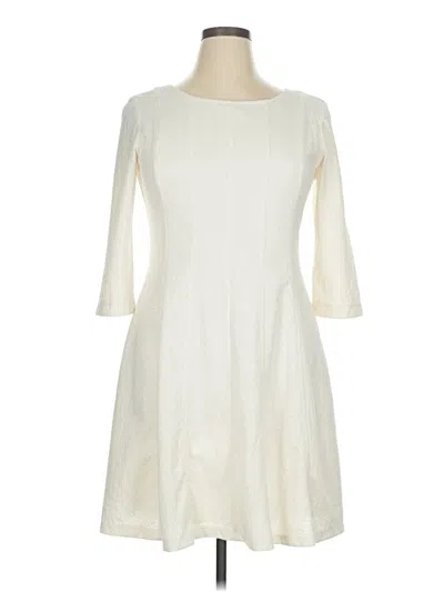 Pre-owned Just Taylor Just... Taylor Casual Dress In White